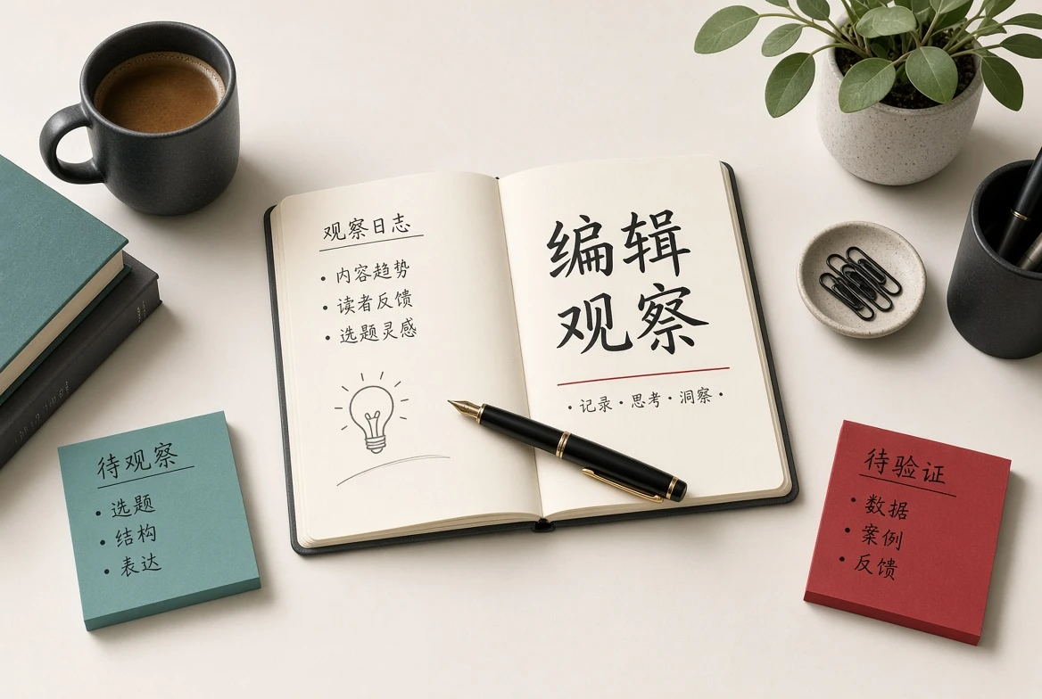 编辑观察关于事实与观点的专栏配图